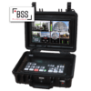 The BSS Professional Case for ATEM Mini is a compact hard-shell case that includes a 10-inch 4k field monitor, integrated power supply, fan and ATEM Mini video mixer from Blackmagic Design.