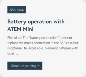 Blog entry from the BSS streaming service website about battery operation