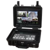 The BSS Case for ATEM Mini is a compact hard case that includes a 10" 4k field monitor, integrated power supply, fan and fits a Blackmagic Design ATEM Mini video switcher.