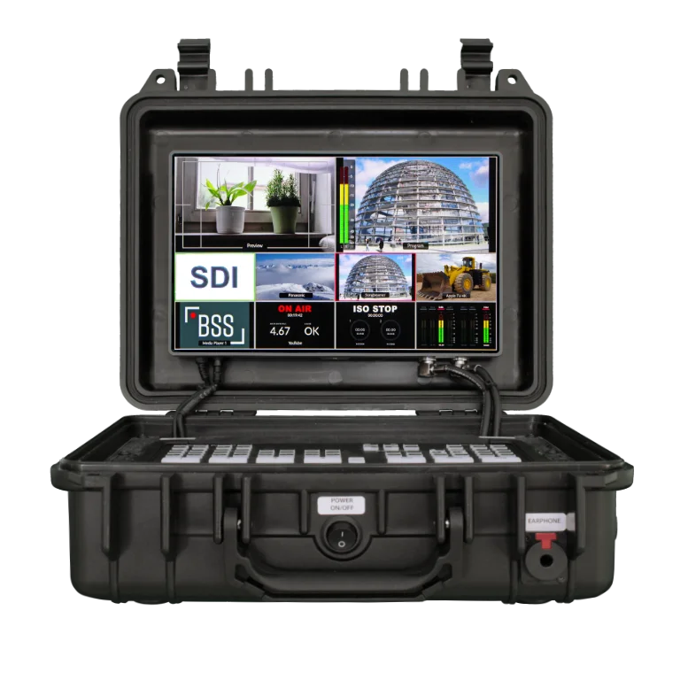 Case ATEM SDI das Streaming Setup, hochwertig, transportabel und flexibel einsetzbar