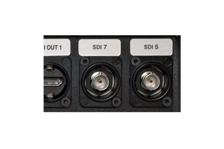 SDI sockets on the case for the ATEM Mini Extreme