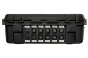 BSS case for the ATEM Mini Extreme in professional design - back side with Neutrik HDMI sockets