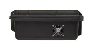 Le boîtier de l’ATEM Mini Extreme est un système complet de configuration de streaming avec un moniteur intégré de 15 pouces.