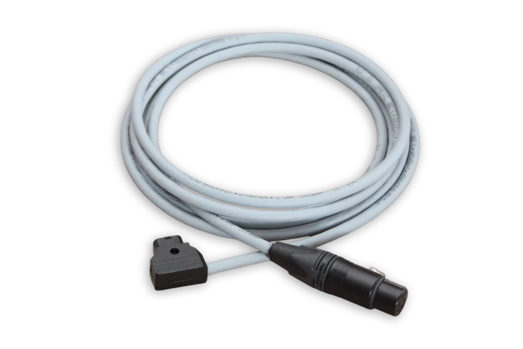 Freigestellte Produktansicht des 10A D-TAP Adapterkabels für BSS-Case Akkubetrieb.