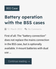 Blog entry from the BSS streaming service website about battery operation